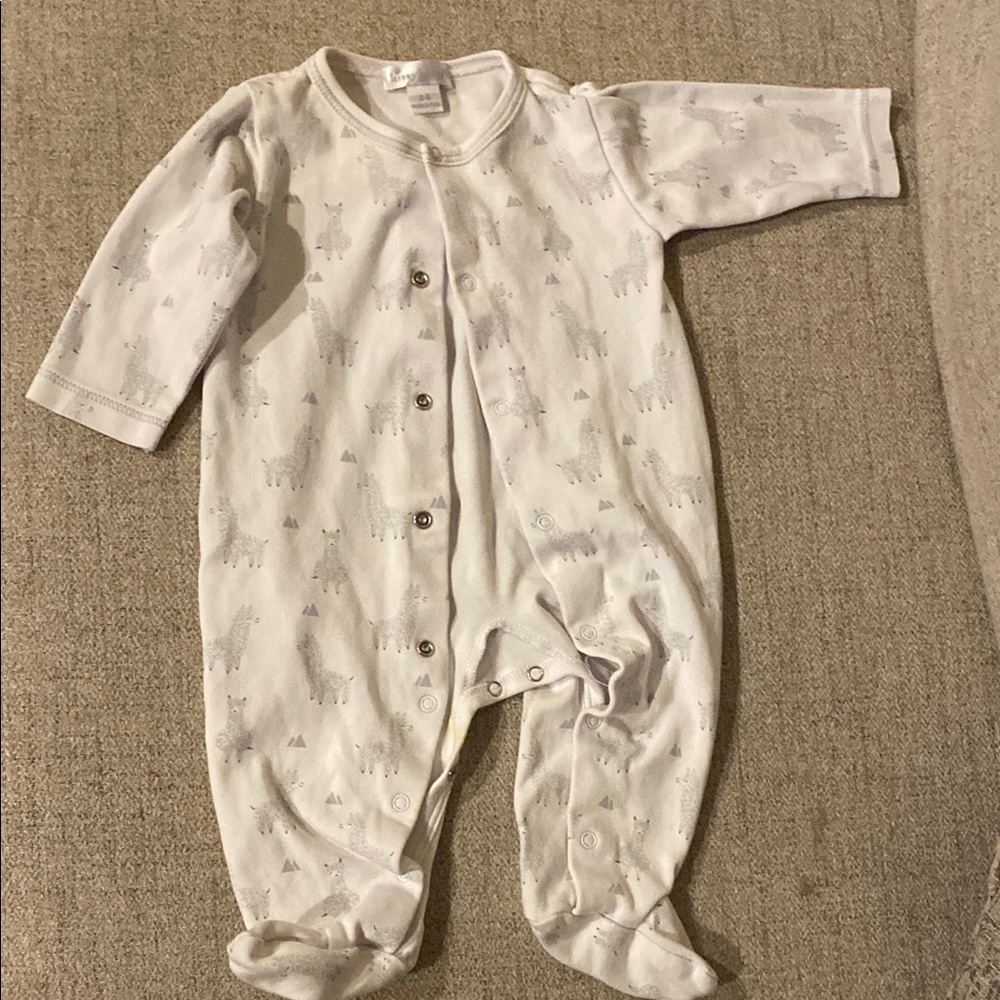 Kissy Kissy White Llama Baby One Piece